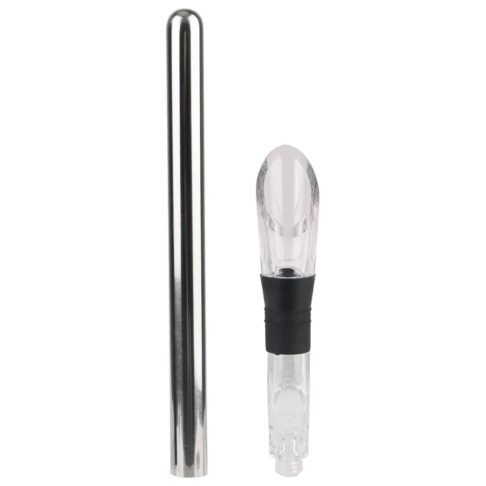 Stainless Steel Multifunctional Beer and Wine Chiller with Pourer, Stopper, and Cutter