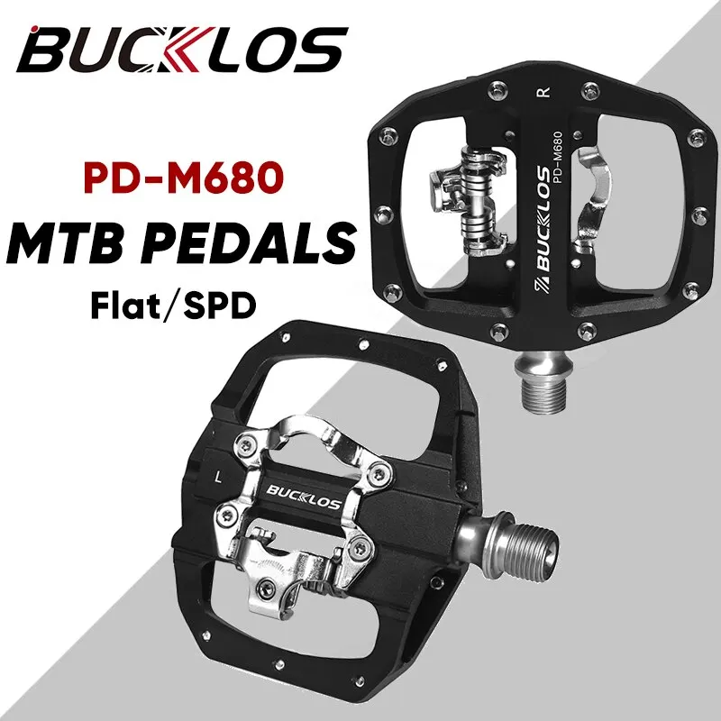 BUCKLOS Dual Clipless/Flat MTB Pedals 1