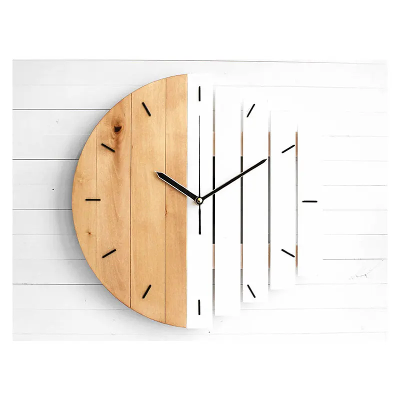 Abstrakte Wanduhr im Industriestil, einfache kreative Wohnzimmer-Schlafzimmer-Wandbehang, Quarzuhr, Uhr, Kaffee, Heimdekoration – Detail 5
