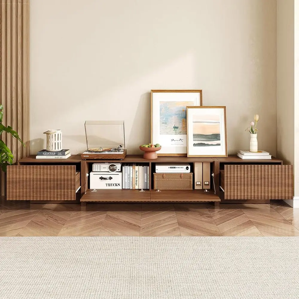 Walnut Square TV Stand 2