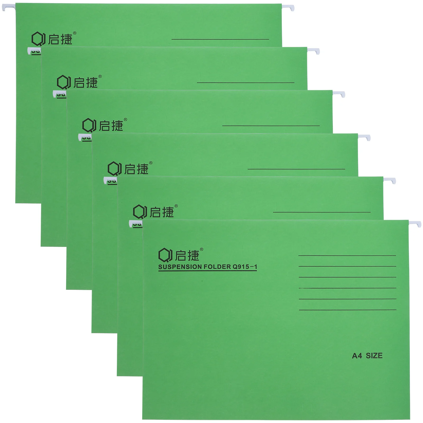 

6 Pcs Home Organizing File Drawer Hanging Frame Folders Wall Office+supplies Color