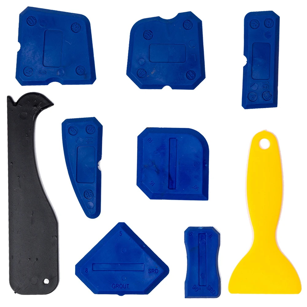Scraper Tool Kit 4/5/9pcs Window Door Silicone Sealant Spreader Spatula Cement Caulk Removal Finishing Grout