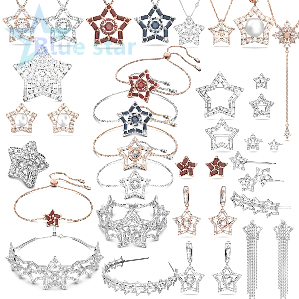 

Модный женский ювелирный магазин, ювелирные изделия с австрийскими кристаллами, новый продукт, серьги с изображением бьющейся звезды