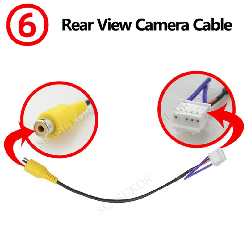 Car Unit Stereo Wire Cable Harness Compatible Car Radio Android Interface MIC RCA USB Audio and video cable microphone Adapter