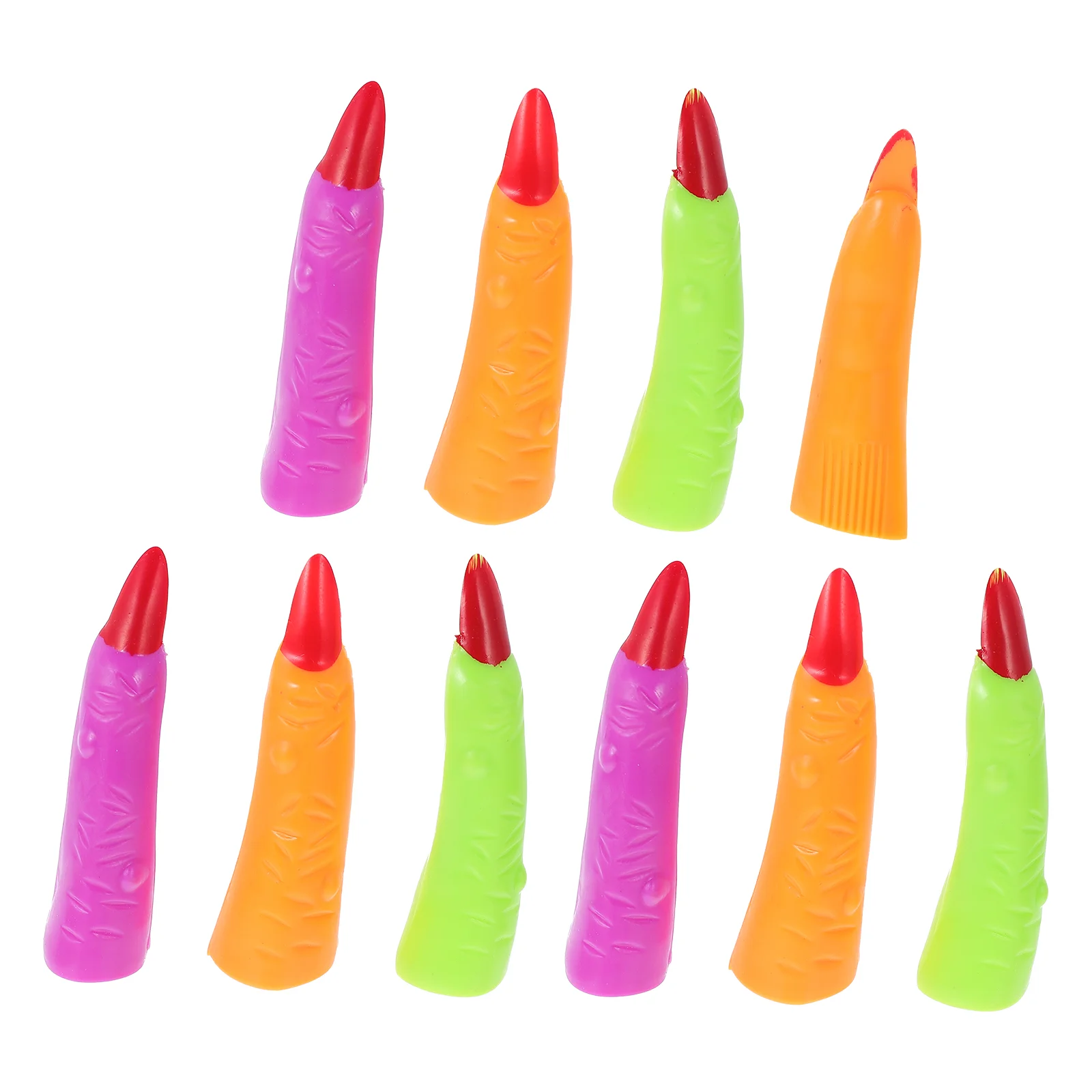 

Kids Halloween Nail Finger Covers Party Prank Props (Random Color)