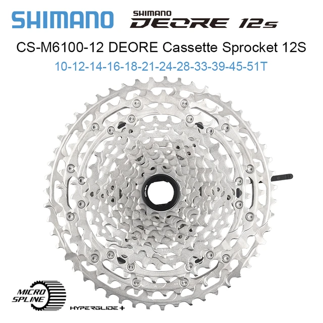 Shimano Deore 12 CS-M6100 Cassette - Components