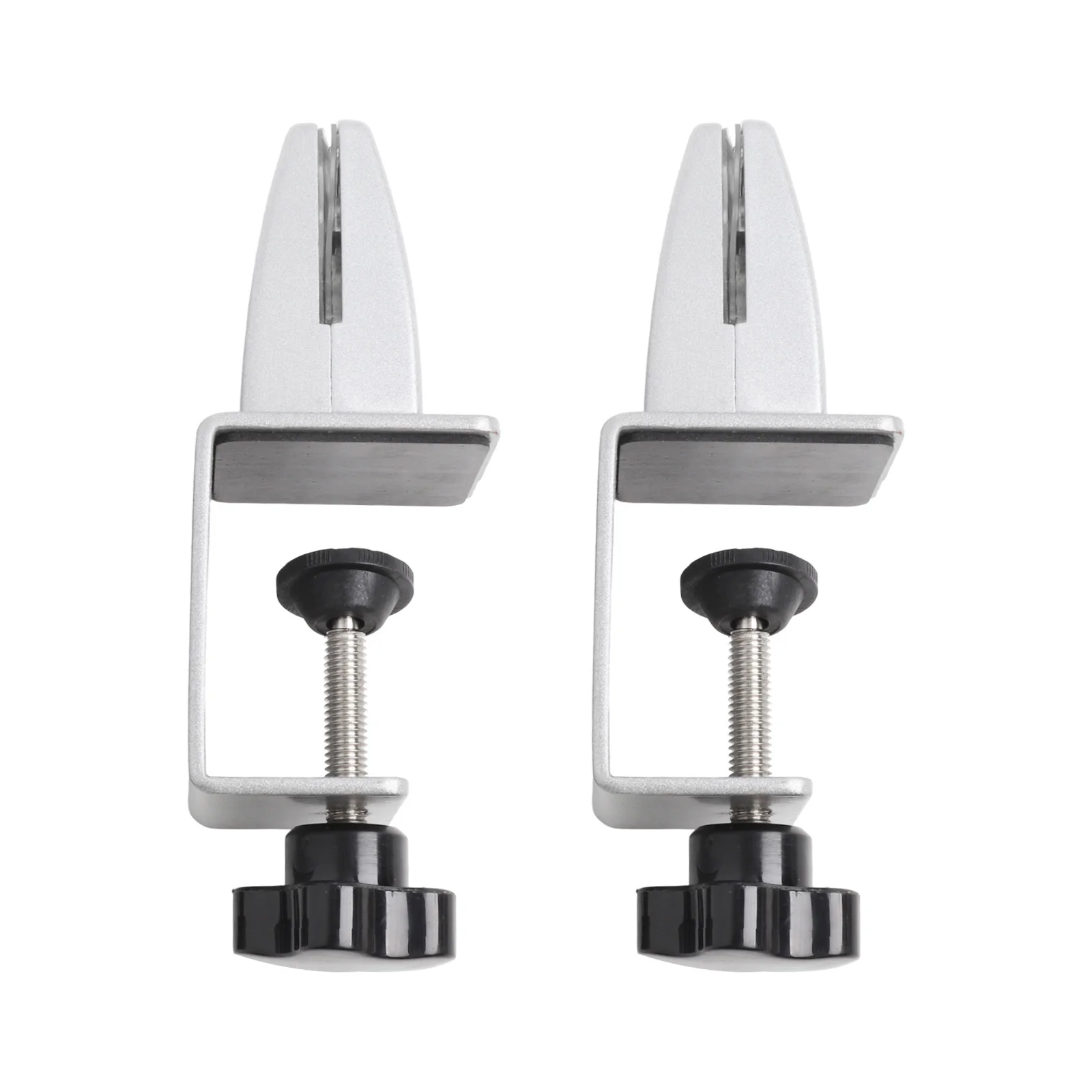 2pcs Office Desk Partition Clip  Adjustable Screen Fixed Clip Glass Clamp Desktop Bulkhead Furniture Fixture Clamps Hardware 4