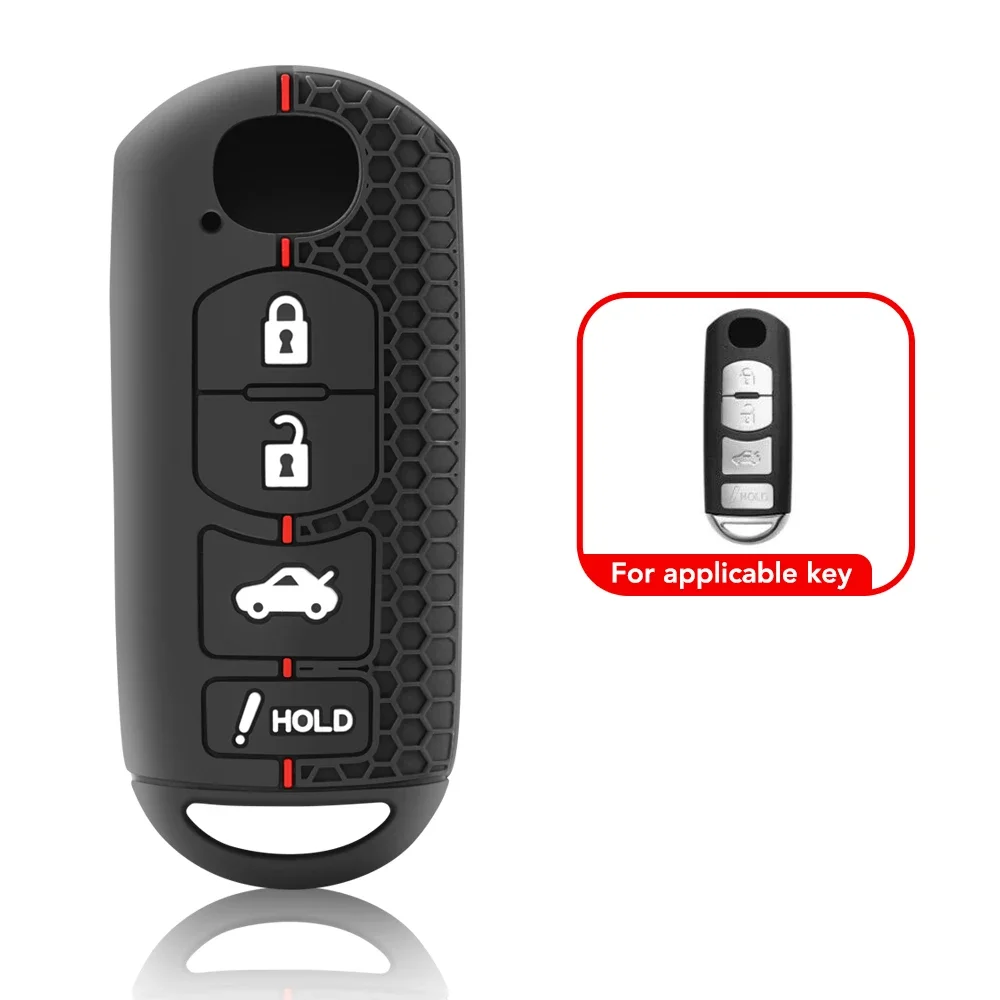 Silicone Remote car Key Cover Case For Ma 2 3 4 Button