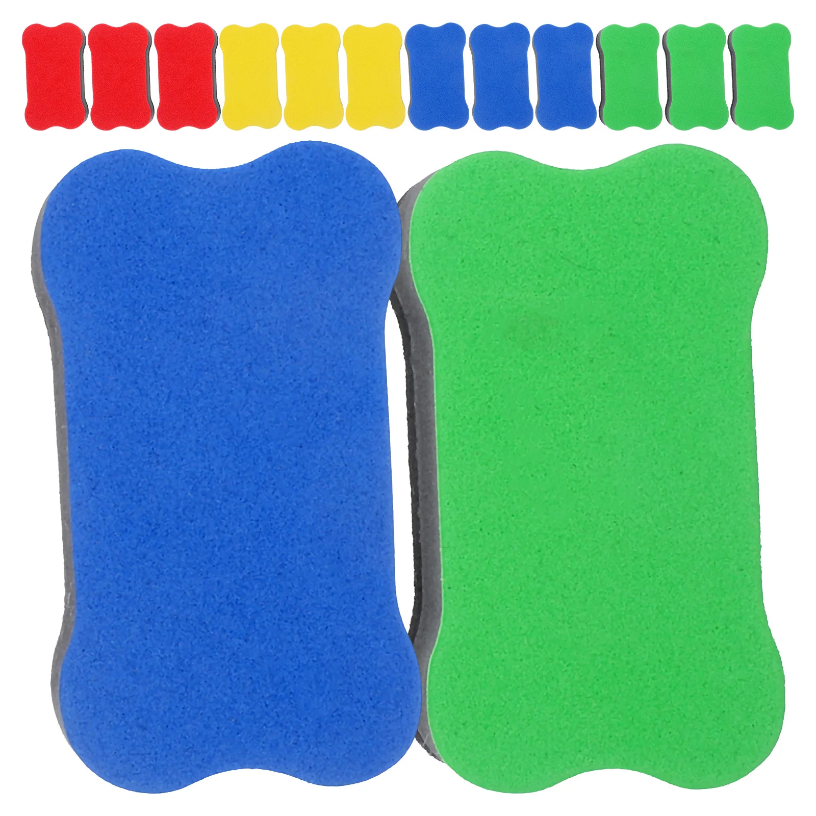 

24 Pcs Eraser Eva Erasers Blackboard Dry Erasing Whiteboard Magnetic Soft Lightweight Portable Office