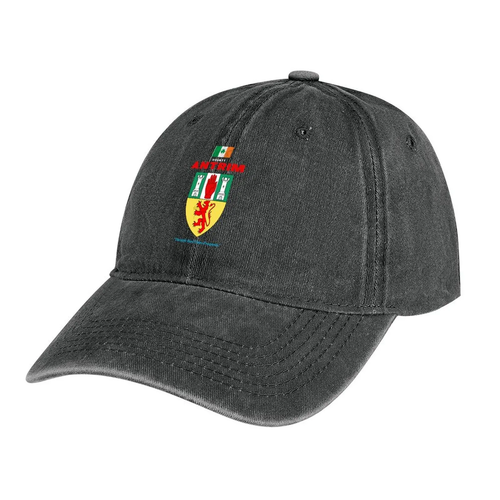 

County Antrim Ireland - Official Crest Cowboy Hat Sunscreen sun hat foam party Hat dad Trucker Hats For Men Women's