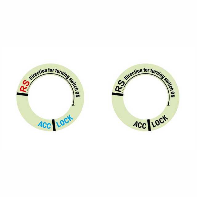 Key Ring Sticker Luminous Ignition Switch Cover for Lada Niva Kalina Priora Granta Largus Vaz Samara 2110 GAZ Gazelle
