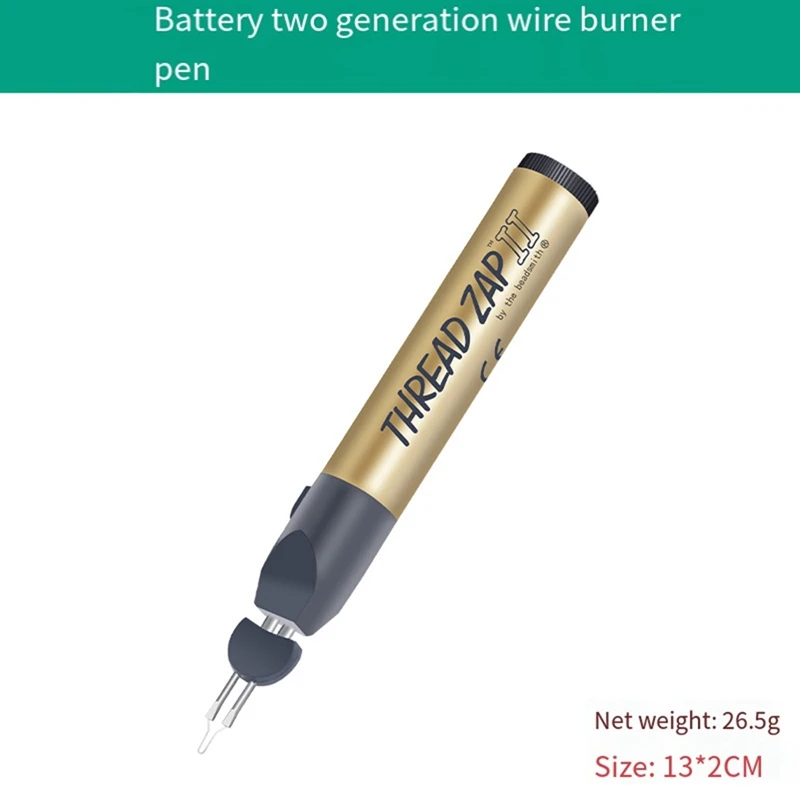 Thread Burner, Battery Operated Thread Burner Cordless Pen Wax Carving Pen Shaping/Thread Burning Tool With 5 Tips