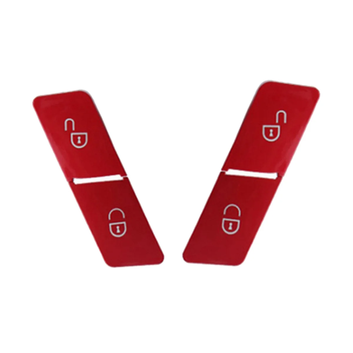 

4 Pack Red Car Door Lock Switch Button Door Lock Switch Left and Right for E Class W204 W207