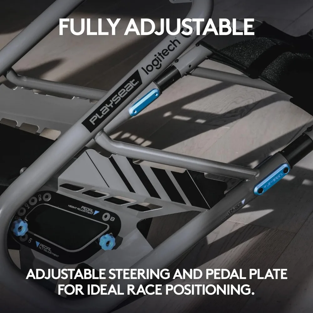 - Logitech G Edition Sim Racing Cockpit Fully Adjustable Supports all Direct Drive Steering Wheels Lightwe