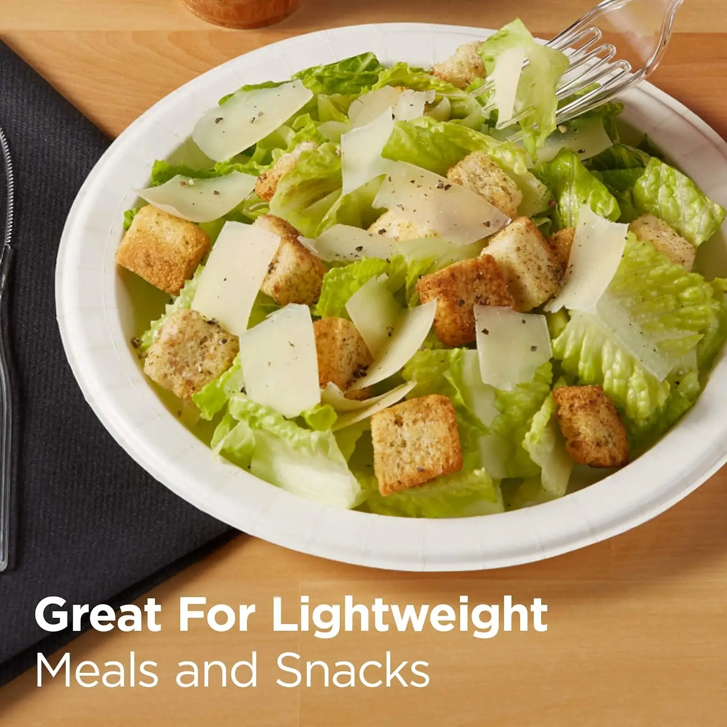 Dixie Basic 8.5" Light-Weight Paper Plates by GP PRO (Georgia-Pacific), White, DBP09W, 500 Count (125 Plates Per Pack, 4 Packs