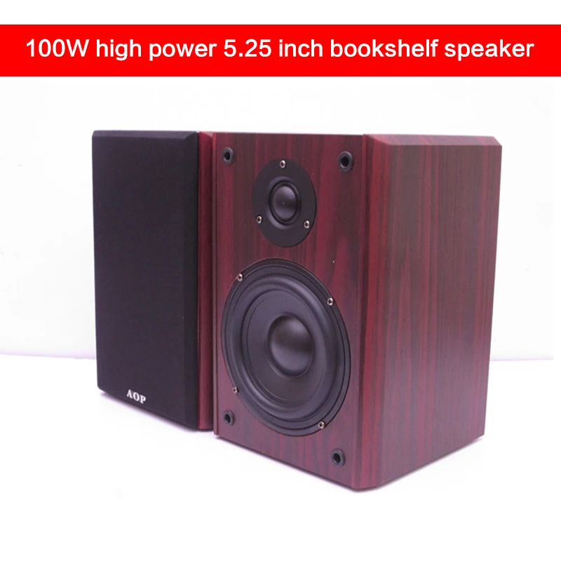 

100W 5.25 Inch High-power Home Bookshelf Speaker Passive Powered Desktop Sound Box Monitor Surround Sound Hi-fi Fever Speaker