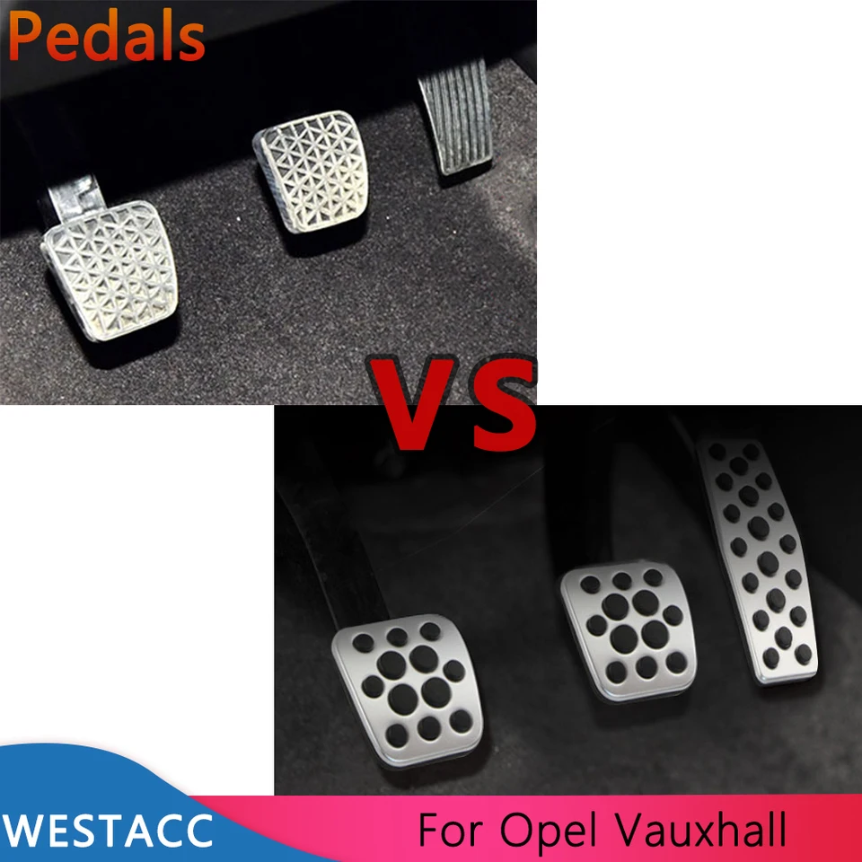 2pcs Accelerator Brake Pedal Cover Fit For Opel Astra J Zafira C Cascada MT New