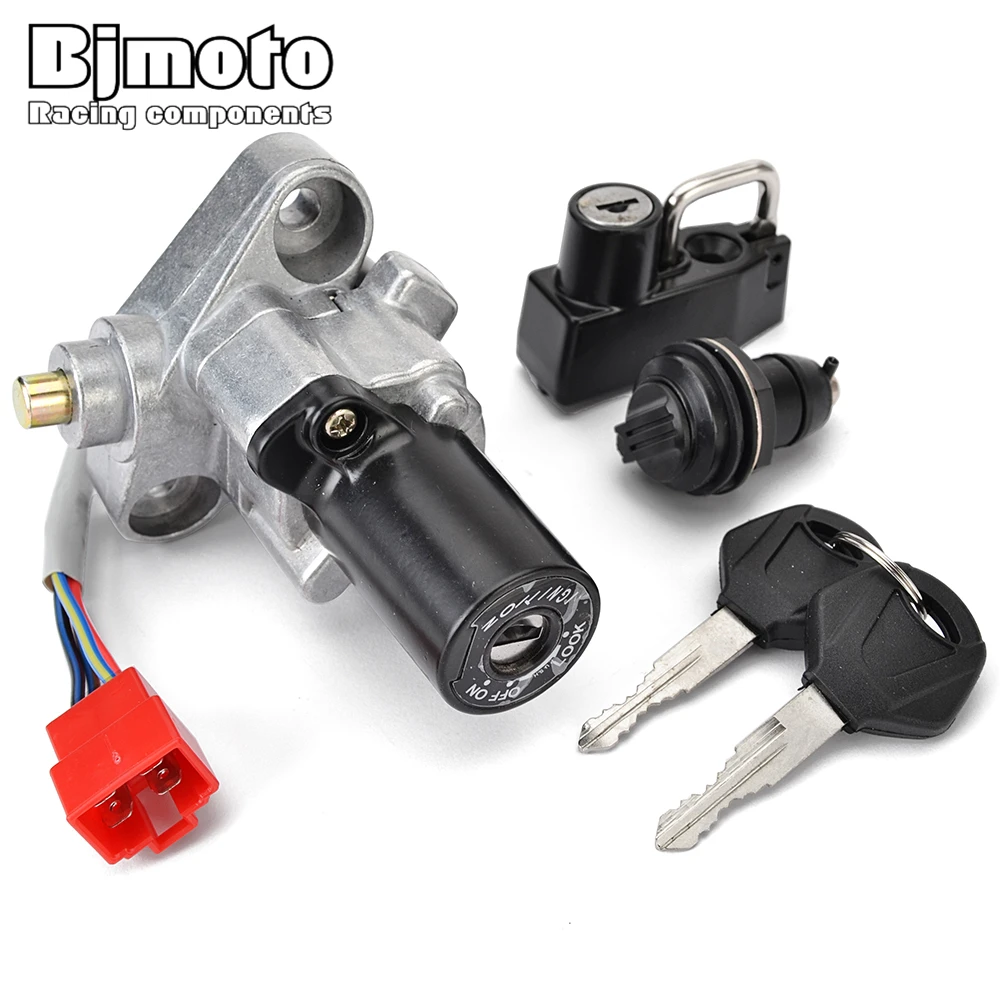 

XVS 125 Ignition Switch Seat Lock with Key Kit For Yamaha 4TR-82021-00 4TR-82501-00 4TR-82501-01 XVS125 Drag Star