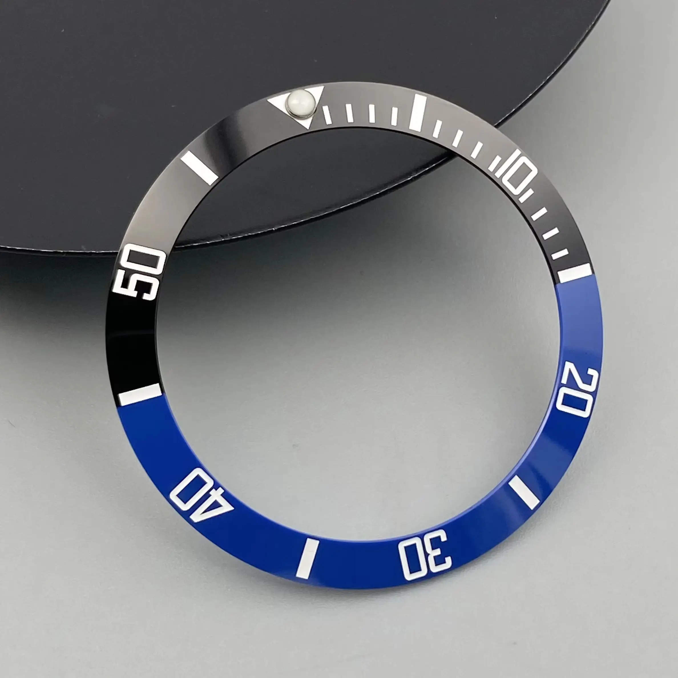 Ceramic & Aluminum Bezel GMT Diving Watch Insert for 40mm Watch Case Replacement