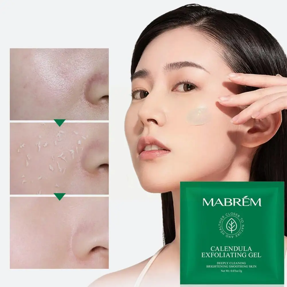 

Exfoliating Gel Sample Deep Clean Pore Rejuvenation 2g Hydration Non-irritating Mild Facial Calendula Whitening Extract Scr A3T1