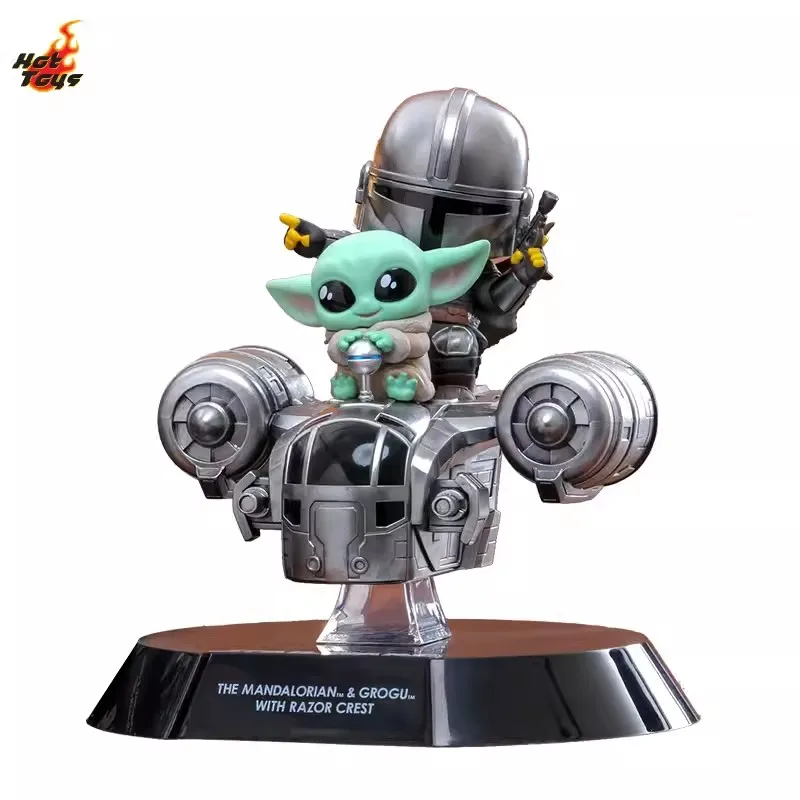 

OFFICIAL Hot Toys The Mandalorian & Grogu with Razor Crest COSBI Figure Exclusive Collectible Christmas Gifts