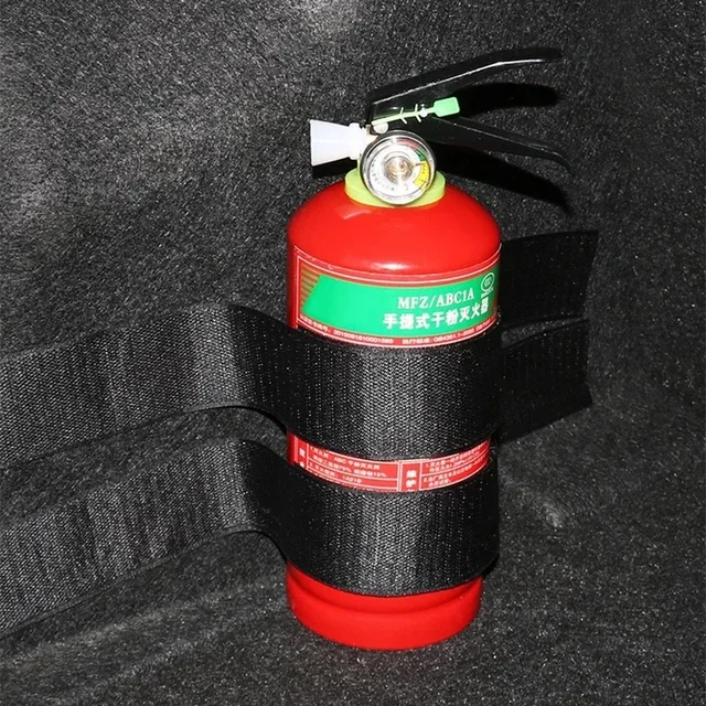 Car Trunk Fire extinguisher Fixing Belt Stuffs Storage Organizer 40-80cm Size Elastic Sticker Auto Interior Accessories