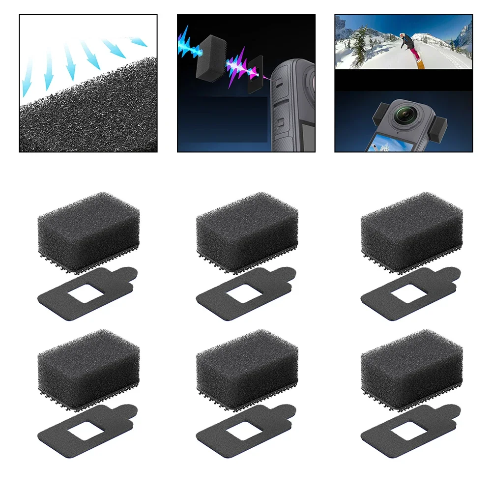 Microfono antivento per Insta360 X4/X3 Migliora la qualità del suono e riduce il rumore Accessori per microfono antivento per microfono - immagine 5