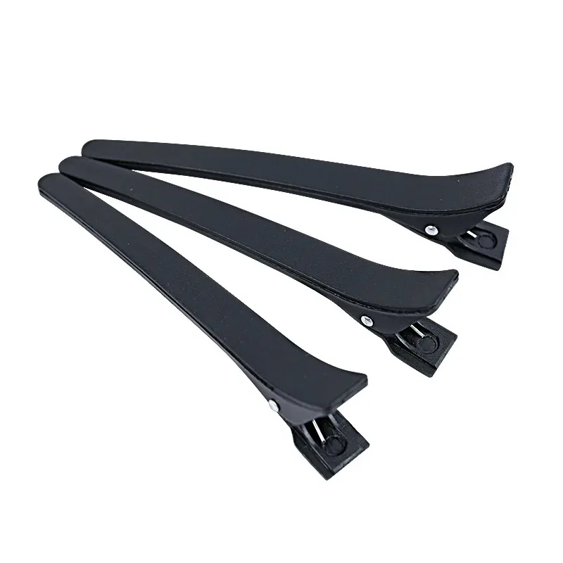 

Профессиональный аксессуар для парикмахерской, черный пластиковый гофрированный зажим с одним зубцом, инструмент для укладки