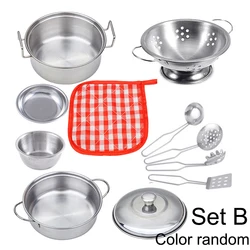 Deluxe Children's Pretend Play Kitchen Set - Educational Cooking Toy (11PCS Set - B)