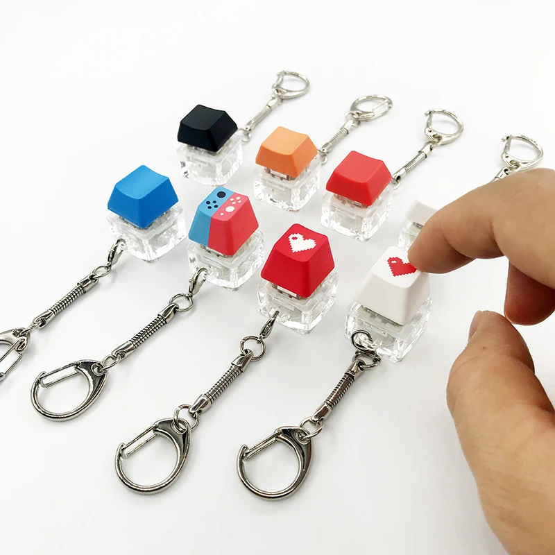 new pattern Mechanical keyboard key cap axle tester decompression entertainment key chain pendant