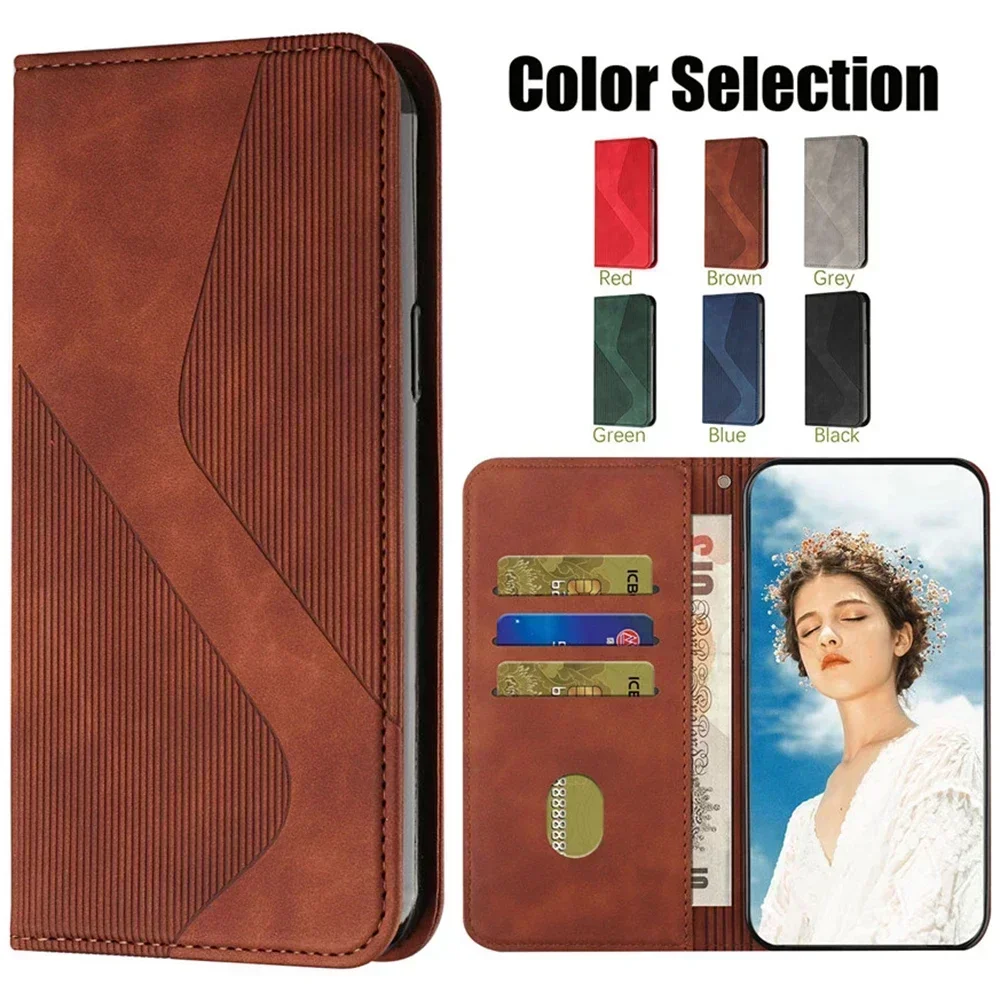 Realme 12 11 10 9 Pro Plus 8 5G 4G Luxury Case For OPPO Realme12 Leather Flip Book Funda Realme 7 Pro 9i 9 i 12+ Cover HXSXQC 5