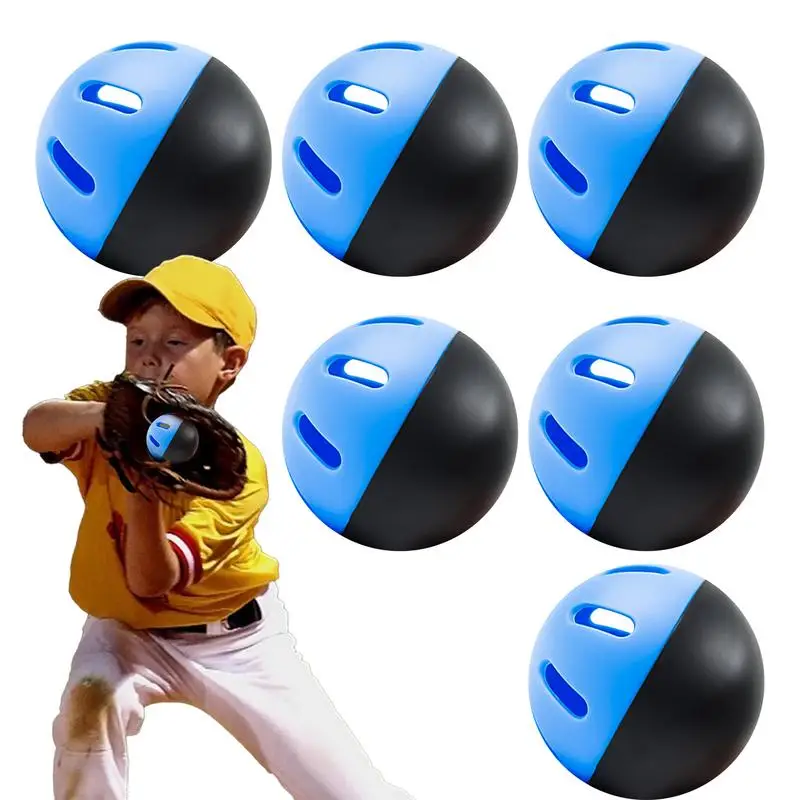 

Тренировочные базовые мячи для ударов, мягкие тренировочные мячи EVA 2,9 дюйма, 6 шт., высокоплотные биты, многофункциональные бейсбольные принадлежности