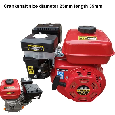 190F four-stroke micro-tiller gasoline engine, agricultural spraying pump engine 25mm flat key shaft + 85mm belt disc