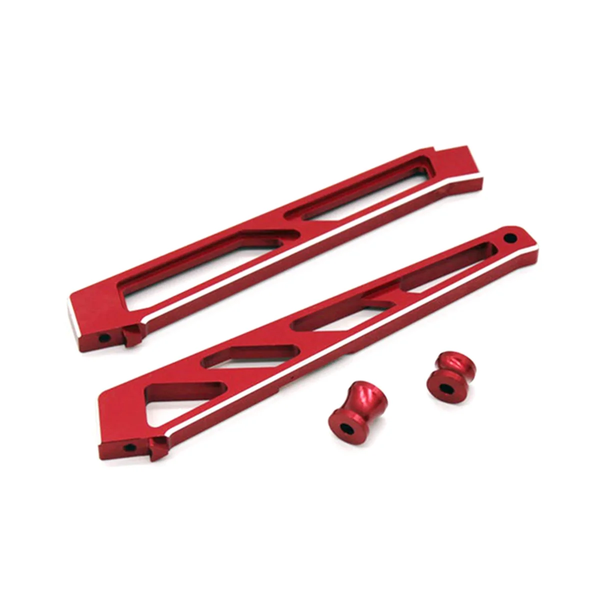 

Metal Front and Rear Chassis Brace Support with Collar for Arrma Mojave 1/7 6S 4WD BLX RC Truck Car Upgrade Parts, Red