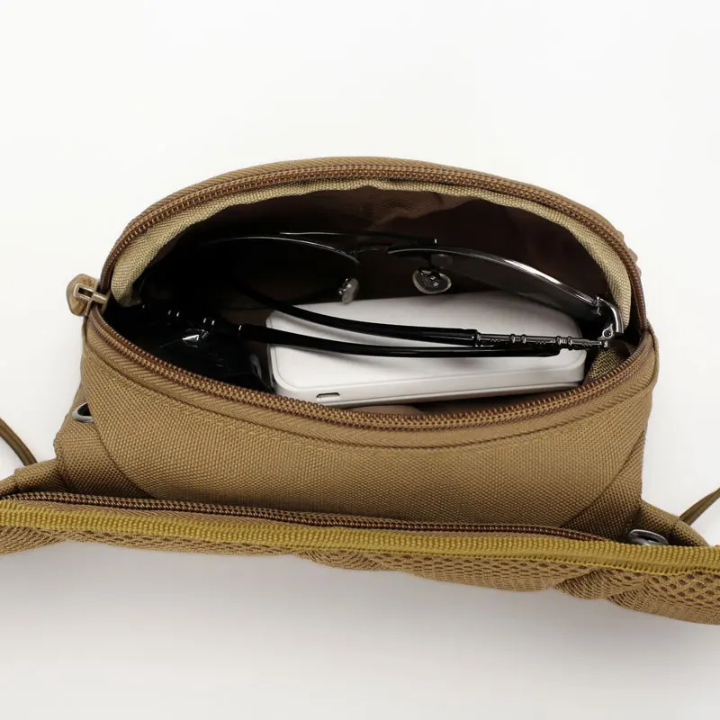 Tactical Chest Belt Bag Running Waist Backppack Cycling Bags Outdoor Sport Camping Hiking Mobile Travel Shoulder Fanny Pack 6