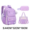 3 Pcs/Set School Bag for Girls Children Backpack Schoolbag Teenage School Child With Lunch box Pencil Case Kids Book Bag 2024 4
