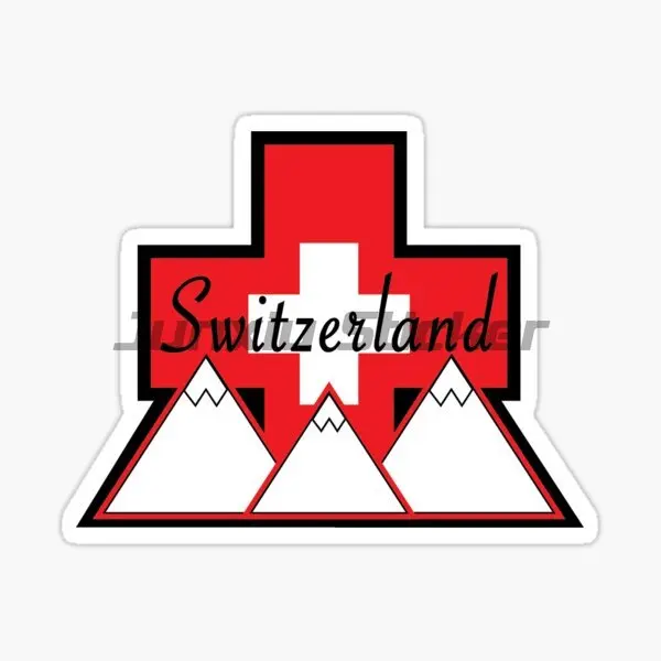 20 Feuilles Tatouages Temporaires Drapeau Suisse, Autocollants d'art