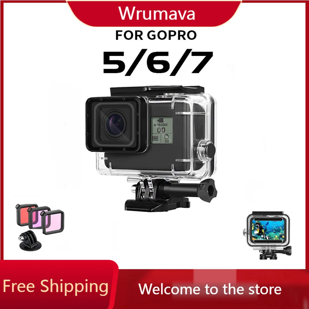 60M Waterproof Housing Case Underwater Driving For GoPro Hero 7 6 5