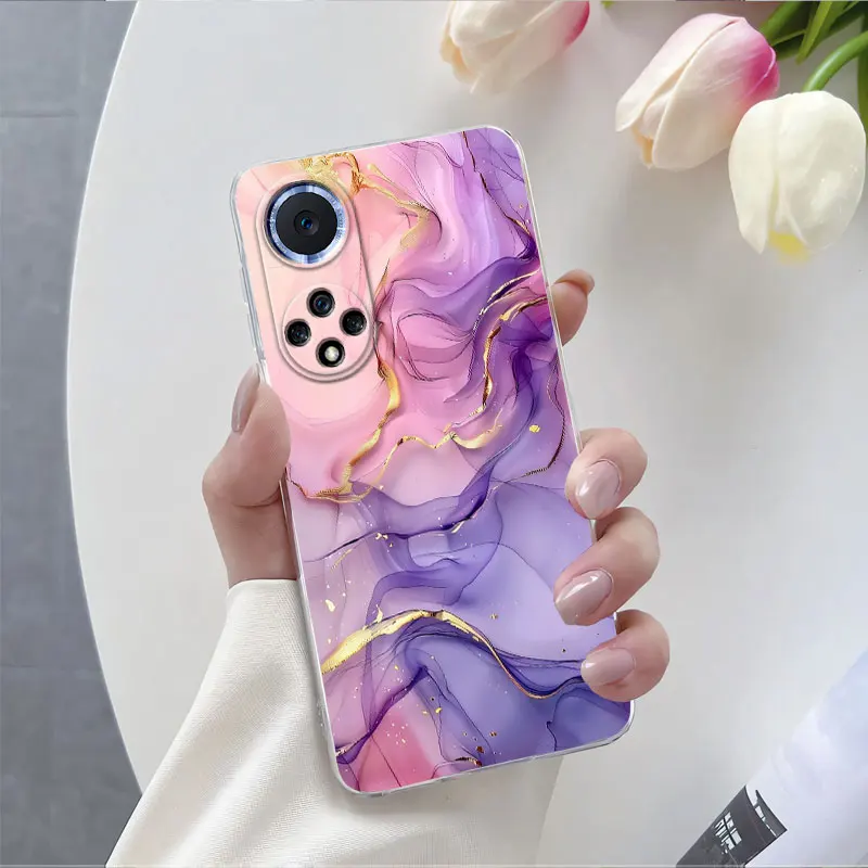 Luxurious Flower Clear Soft Silicone Protective Phone Case