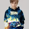 Kids 3D Car Print Hoodie – Boys Spring/Fall Casual Pullover 6