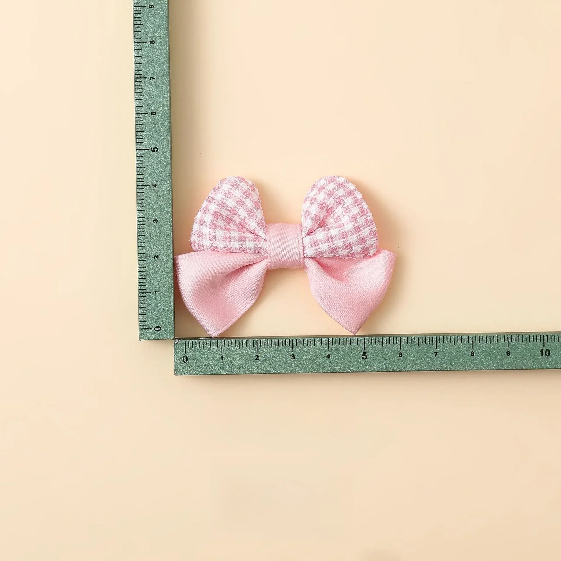 Plaid Color Matching Bow Appliques for Diy Wedding Dress Hat Clothes Outfit Coat Sewing Supplies Headwear Decor Corsage Floral