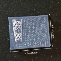 Moule 3D haute transparence pour sculpture d'ongles, conception DIY, plaques de tamponnage souples en silicone en forme de pétale, outils de décoration pour manucure, Hortensia 6