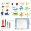 Coolplay Water Doodle Mat Coloring Drawing Mat with Reusable Magic Pens Montessori Painting Board Educational Toys Kids Gifts 2