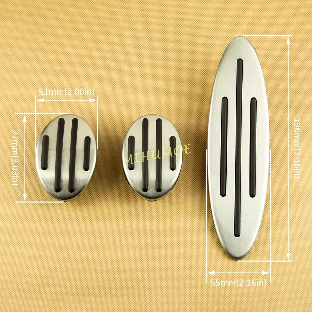 Car Pedals Pedal Cover For 2007-Mini Cooper Convertible Clubman MT Clutch Brake Gas car accessories