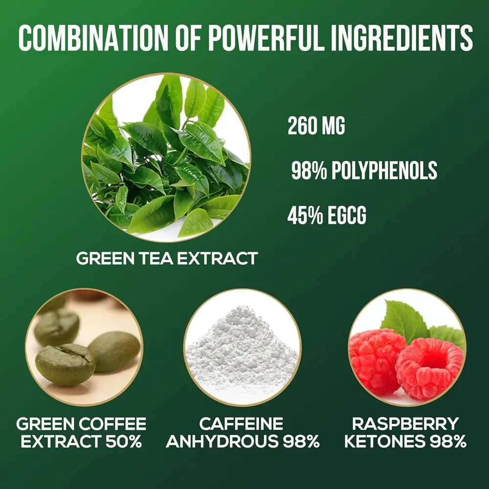 Green Tea Extract Ptvse Premium Green Tea Extract Supports energy levels cleanses and detoxifies the intestines boosts metabolism Fat Burner