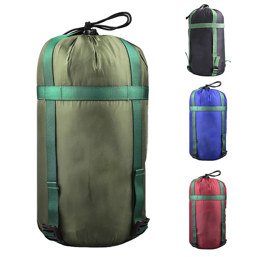 

Nylon Compression Bag Camping Sleeping Bag Clothing Pouch Foldable Washable Sleeping Bag Travel Sundry Bag Tighten The Bag