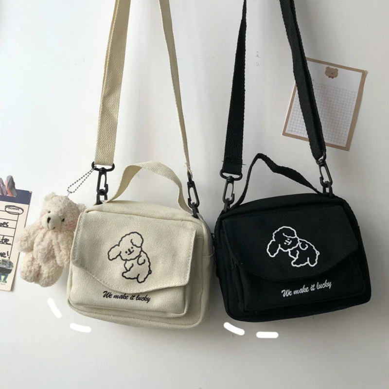 

Ladies Messenger Bag Ladies Canvas Printed Cute Envelope Bag Ladies Sweet Cartoon Student Shoulder Bag Gift