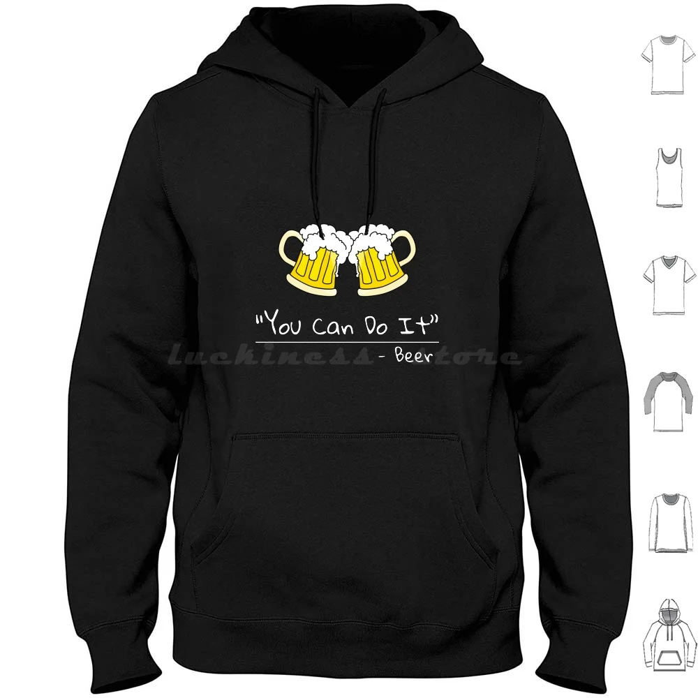 Divertente Puoi Fare La Birra Citazione Felpe Con Cappuccio Manica Lunga Birra Bere Bere Bere Bar Bar Bar Crawl Crawl Divertente Puoi Fare