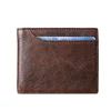 Wholesale 100% Genuine Leather Men Wallets Premium Product Real Cowhide Wallets for Man Short Black Walet Portefeuille Homme 5