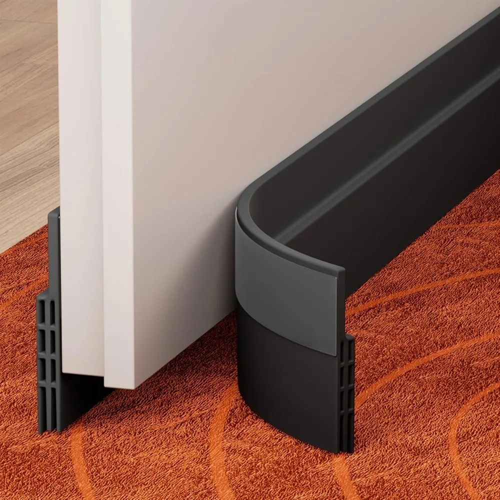 Universal Under Door Draft Stopper for Noise and Dust Insulation